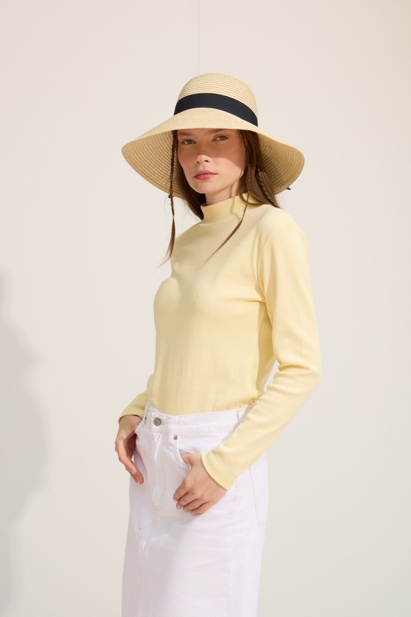 Fitilli Uzun Kol Body Lemon