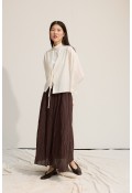 Bağcıklı Kimono Beyaz