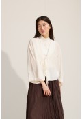 Bağcıklı Kimono Beyaz