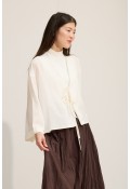 Bağcıklı Kimono Beyaz