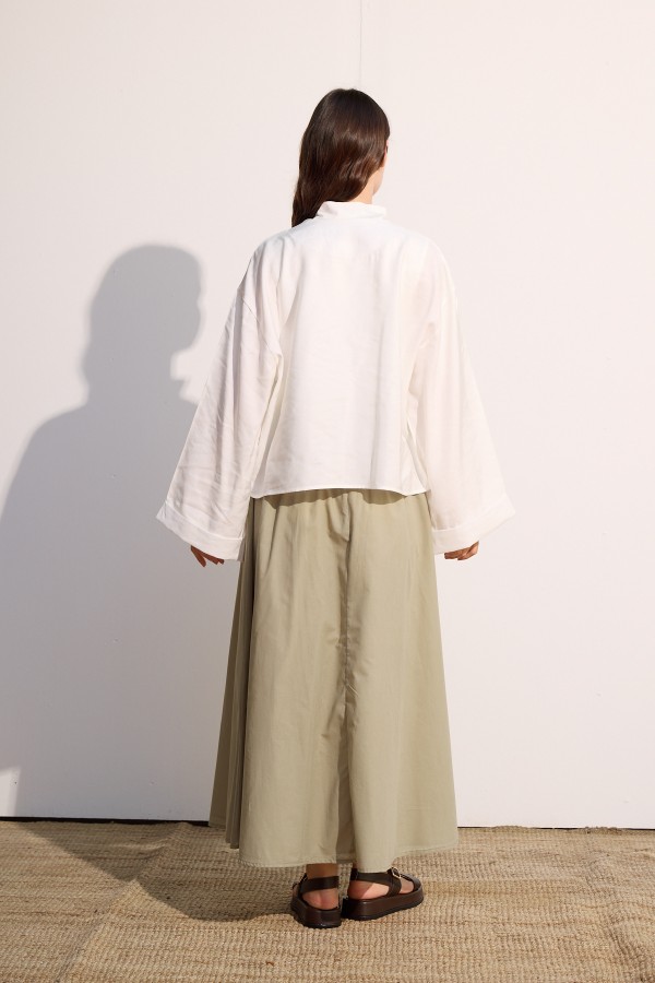Bağcıklı Kimono Beyaz