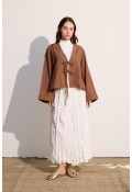 Bağcıklı Kimono Tarçın