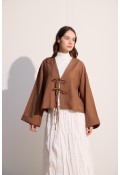 Bağcıklı Kimono Tarçın