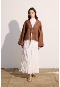 Bağcıklı Kimono Tarçın