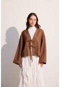 Bağcıklı Kimono Tarçın