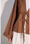 Bağcıklı Kimono Tarçın