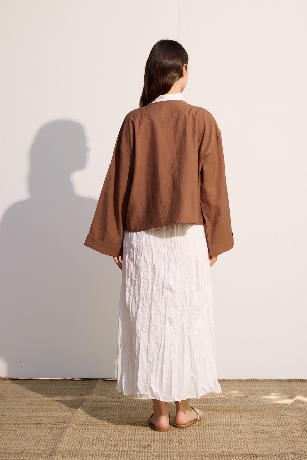 Bağcıklı Kimono Tarçın