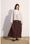Bağcıklı Kimono Gri