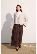 Bağcıklı Kimono Gri