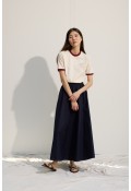 VUAL BÜZGÜLÜ ETEK DARK BLUE