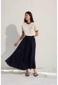 VUAL BÜZGÜLÜ ETEK DARK BLUE