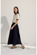 VUAL BÜZGÜLÜ ETEK DARK BLUE