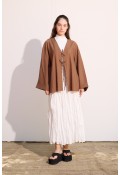 Bağcıklı Kimono Uzun Tarçın