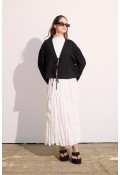 Bağcıklı Kimono Siyah
