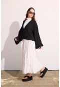 Bağcıklı Kimono Siyah