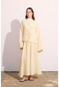 Müslin Etek Takım Soft Yellow