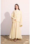 Müslin Etek Takım Soft Yellow