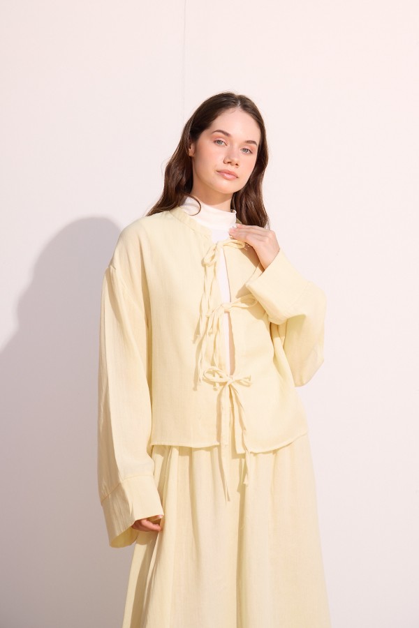 Müslin Etek Takım Soft Yellow