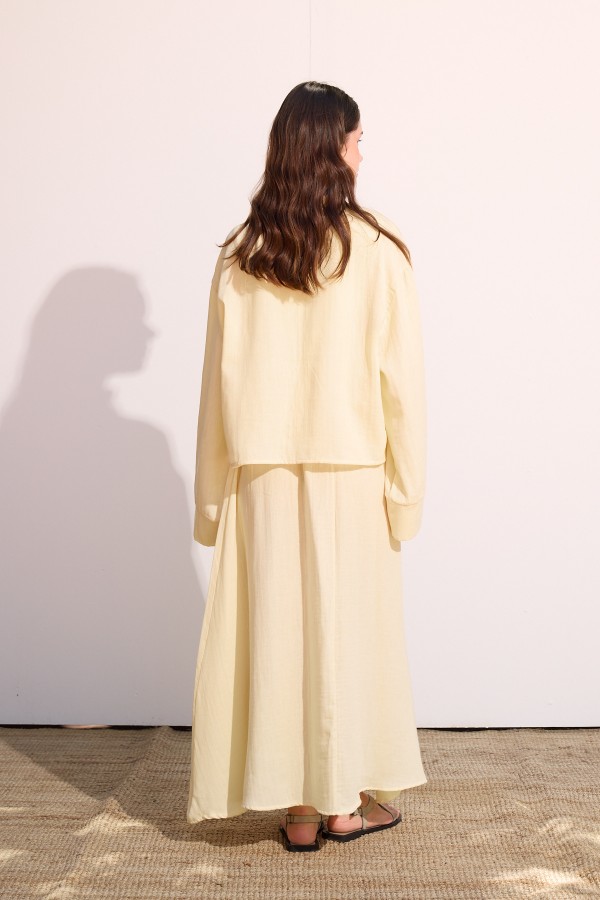Müslin Etek Takım Soft Yellow
