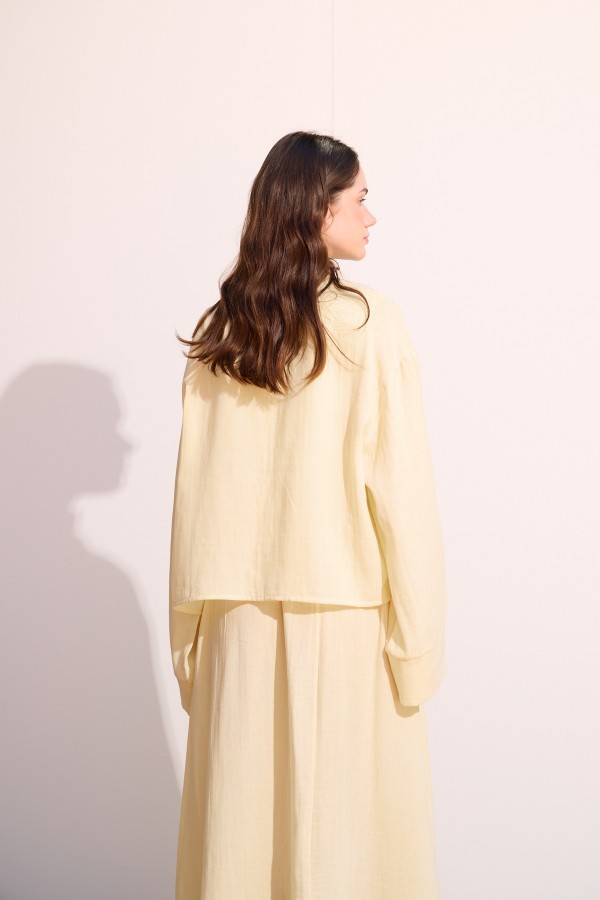 Müslin Etek Takım Soft Yellow