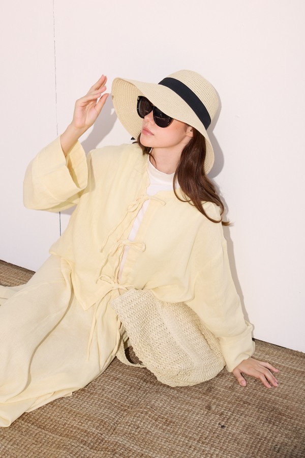 Müslin Etek Takım Soft Yellow