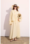 Müslin Etek Takım Soft Yellow