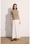 Pamuklu Sıfır Kol Body Olive