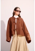 Müslin Kimono Çikolata Kahve