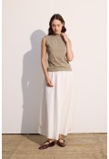 Pamuklu Sıfır Kol Body Olive