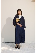 Bağcıklı Kimono Lacivert