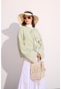 Müslin Kimono Uçuk Yeşil