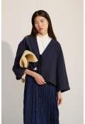 Bağcıklı Kimono Lacivert