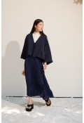 Bağcıklı Kimono Lacivert