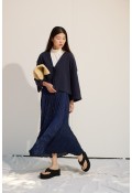 Bağcıklı Kimono Lacivert
