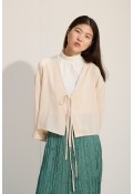 Bağcıklı Kimono BEJ