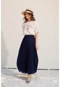 Premium crush etek dark blue