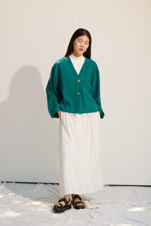 COLOR KISA CEKET BENETTON YEŞİLİ