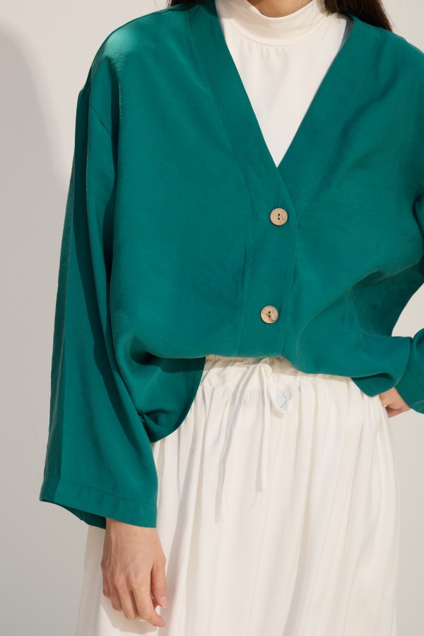 COLOR KISA CEKET BENETTON YEŞİLİ