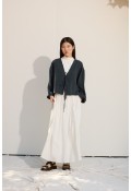 Bağcıklı Kimono Petrol yeşili