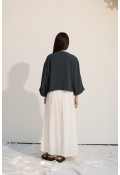 Bağcıklı Kimono Petrol yeşili