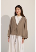 Bağcıklı Kimono Yeşil Çay