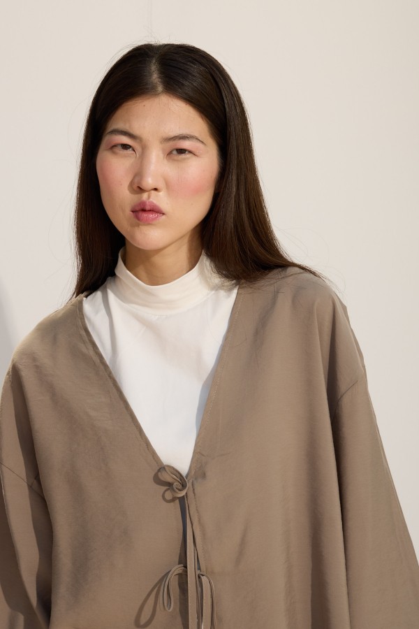 Bağcıklı Kimono Yeşil Çay