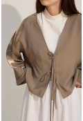 Bağcıklı Kimono Yeşil Çay