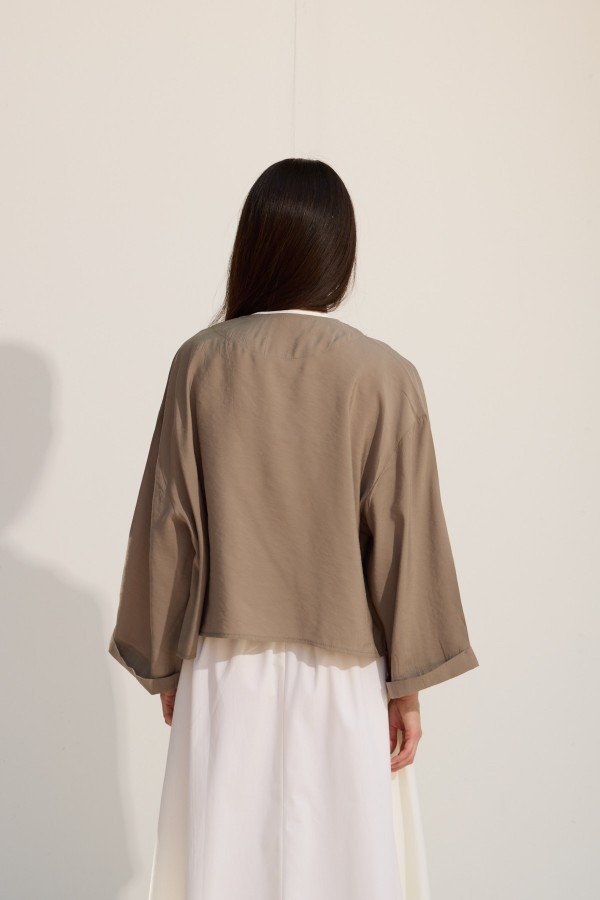 Bağcıklı Kimono Yeşil Çay