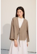 Bağcıklı Kimono Yeşil Çay