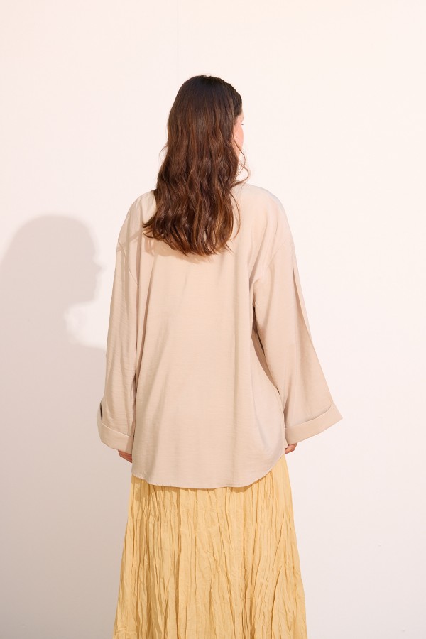 Bağcıklı Kimono Uzun Taş