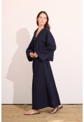 Ola Düğmeli Ceket  Dark Blue