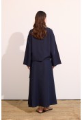 Ola Düğmeli Ceket  Dark Blue