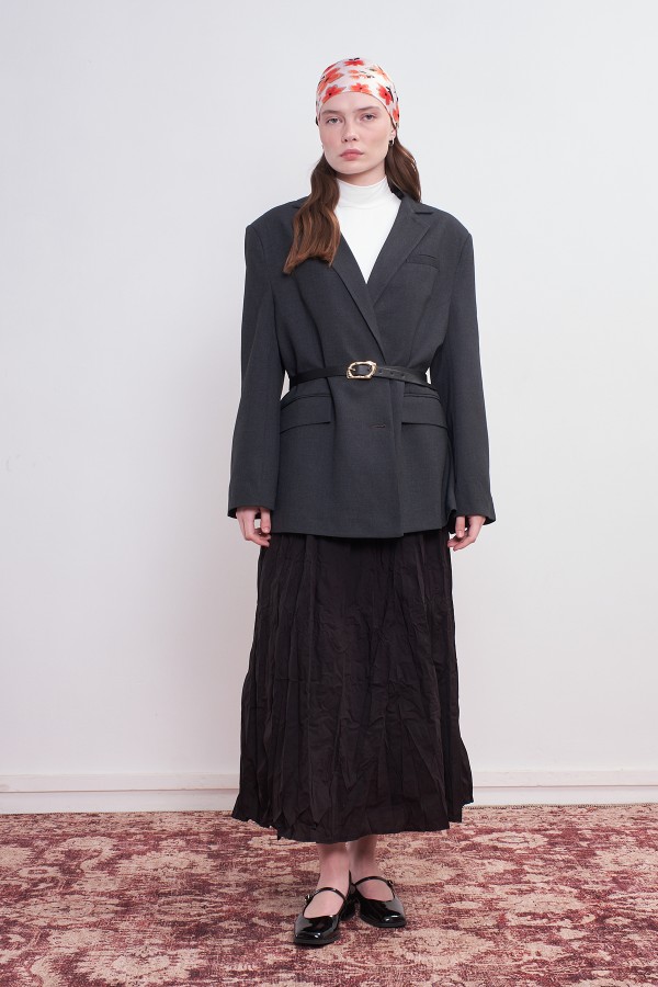 Oversize Blazer Ceket Antrasit