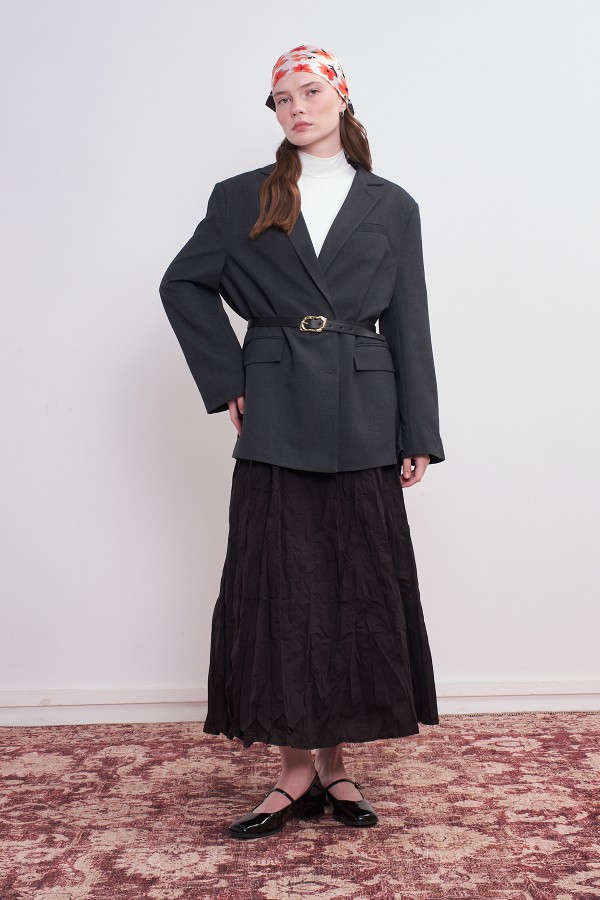 Oversize Blazer Ceket Antrasit